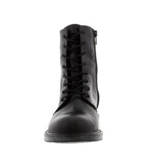 Carl Scarpa Rosemarie Black Leather Lace Up Ankle Boots